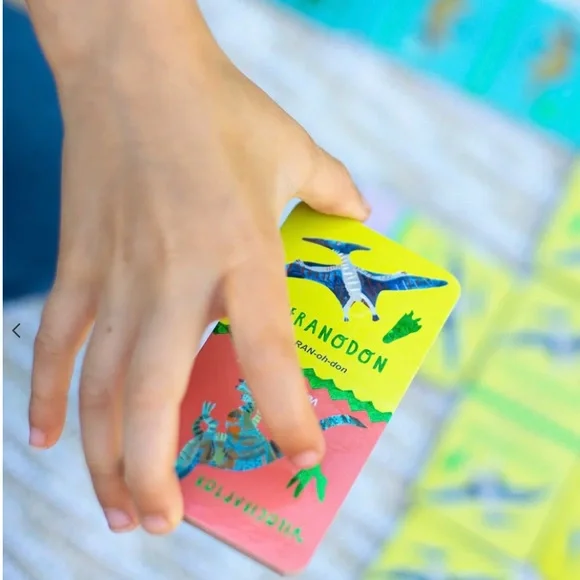 New Giant Shiny Dinosaur Dominoes By Eeboo 3+ - Picture 2 of 8